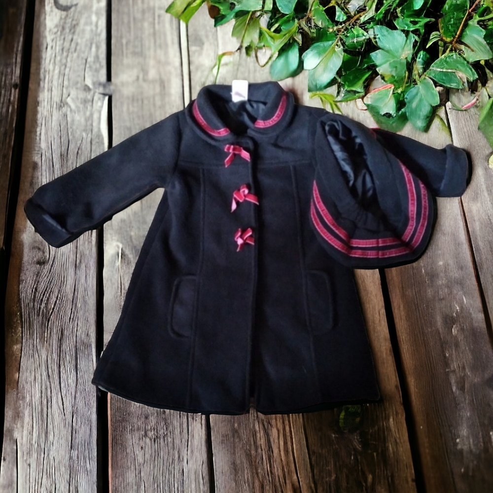 LITTLE MISS ATTITUDE Coat and hat Size 18 Mo.